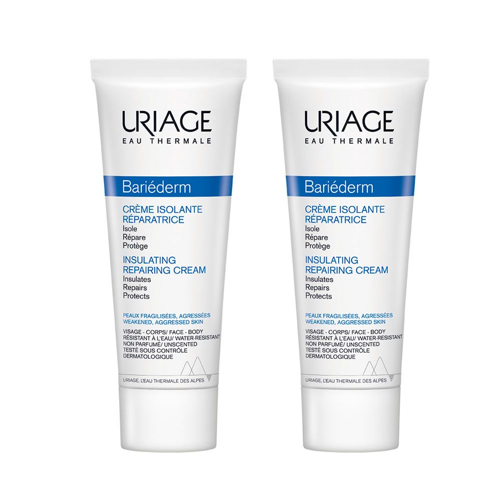 URIAGE Bariéderm Crème Crema Isolante Riparatrice 2x75 ml