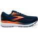 Brooks Ghost 16 Running Shoes - Men's Blue Opal/Black/Nasturtium 10.5 1104181D474.105