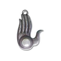 Amulett ADELIA´S Amulett Anhänger Briar Dharma Charms Die Hand des Buddha Schmuckanhänger Gr. keine ct, bunt Damen Amulette Die Hand des Buddha - Mut und Vertrauen