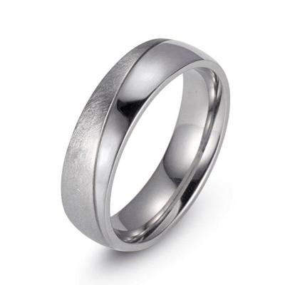 Trauring FIRETTI "Schmuck Geschenk "LIEBE" mit Vertiefung, ca. 7,0mm breit" Gr. 56, silber (edelstahlfarben), Fingerringe, 56, Edelstahl, 7mm Image