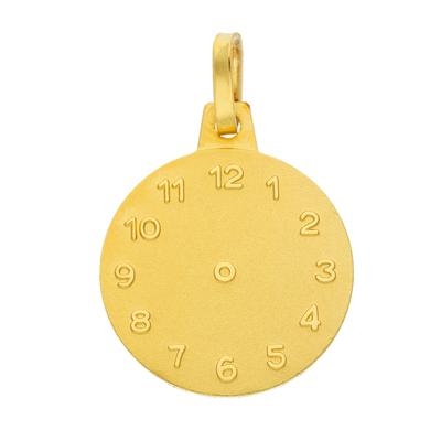 Ketten-Anhänger ADELIA´S "585 Gold Anhänger Taufuhr Ø 14,1 mm", gold, Schmuckanhänger, Damen, Gelbgold 585, 585 Gold Goldschmuck für Damen