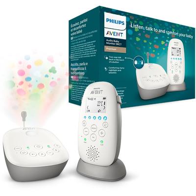 Babyphone PHILIPS AVENT "SCD733/26", weiß, Babyphones, Baby, Kunststoff, mit Schlafliedern und Sternenhimmel-Projektion Image