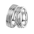 Trauring DOOSTI "Schmuck Geschenk Edelstahl Ehering Partnerring LIEBE" Fingerringe Gr. 56, ohne Zirkonia, Edelstahl, 6 mm, silberfarben (edelstahlfarben) Trauringe