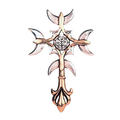 Amulett ADELIA´S "Amulett Anhänger Forbidden Goetia Kreuz" Schmuckanhänger Gr. keine ct, silberfarben (silber) Damen Amulette