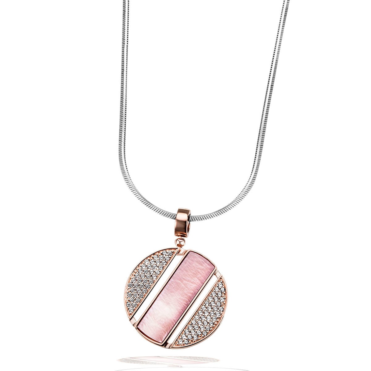 Kette mit Anhänger GOLDMAID, rosa (roségoldfarben), Halsketten, Damen, Silber 925 (Sterlingsilber) Image