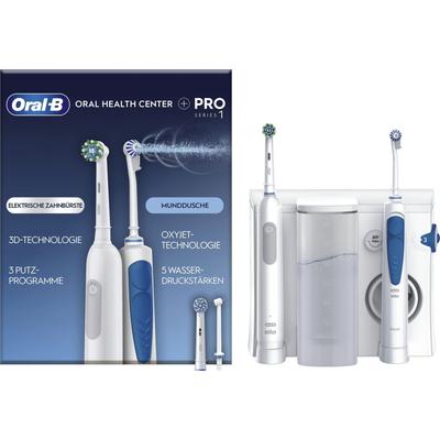 Munddusche ORAL-B "Oral Health Center" Mundduschen weiß mit PRO Series 1 elektrische Zahnbürste