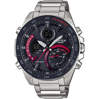 Smartwatch CASIO EDIFICE "ECB-900DB-1AER" Smartwatches silberfarben Smartwatch Solaruhr, Armbanduhr, Herrenuhr, Android, iOS, Stoppfunktion