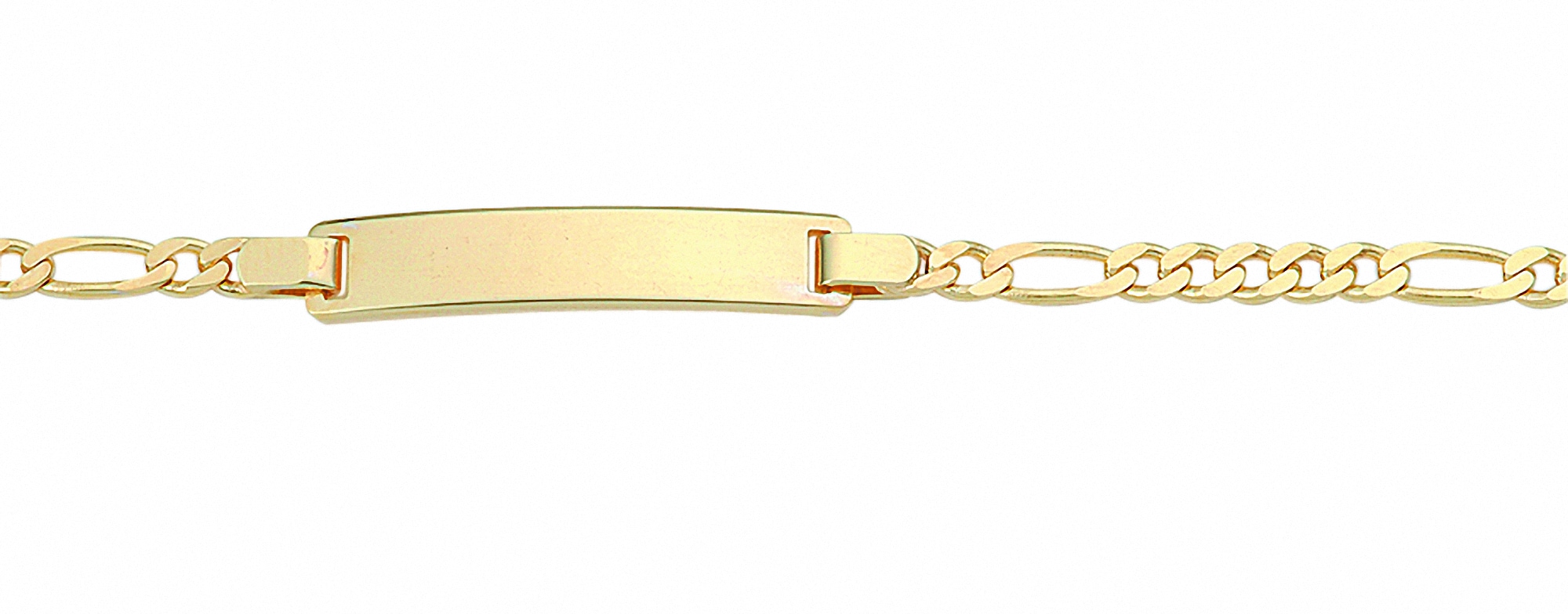 Goldarmband ADELIA´S "333 Gold Figaro Armband 18,5 cm", gold, Armbänder, Damen, 18,5, Gold, Goldarmband, 333 Gold Goldschmuck für Damen