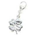 Charm-Einhänger JOBO "Anhänger Kleeblatt" Charms silberfarben (silber 925) Damen Charms Anhänger