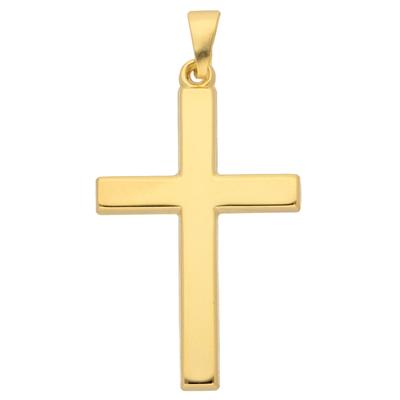 Ketten-Anhänger ADELIA´S "585 Gold Kreuz Anhänger", gold, Schmuckanhänger, Damen, Gold, Goldschmuck für Damen & Herren Image