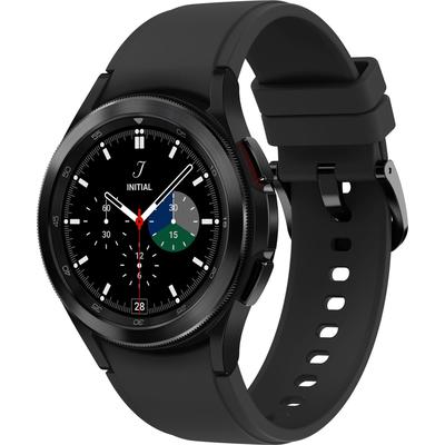 Smartwatch SAMSUNG "Galaxy Watch 4 classic-42mm LTE" Smartwatches schwarz Fitness-Tracker