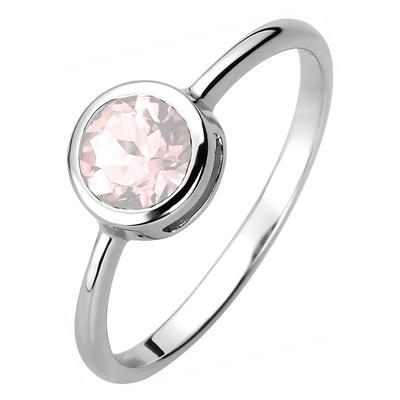 Fingerring JOBO Gr. 58, silber (silber 925, rosa), Fingerringe, Damen, 58, Silber 925 (Sterlingsilber), 925 Silber mit R