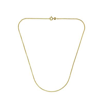 Collierkettchen FIRETTI "Schmuck Geschenk Gold 333 585 750 Rundankerkette in mehreren Breiten" Gr. 50, gold (gelbgoldfarben), Halsketten, Damen, 50, Gelbgold 333, B: 1,5mm, Made in Germany, B:1,5mm Image