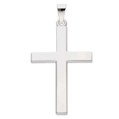 Ketten-Anhänger ADELIA´S "925 Silber Kreuz Anhänger", silber, Schmuckanhänger, Damen, Silber 925 (Sterlingsilber), Silbe