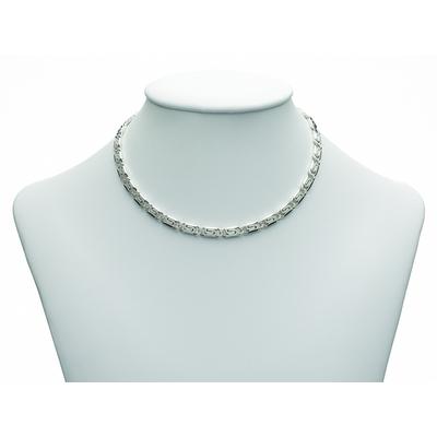 Silberkette ADELIA´S "Damen 925 Silber S Panzer Halskette 50 cm Ø 4,6 mm", silber, Halsketten, Damen, 50, Silber 925 (Sterlingsilber), Silberschmuck für Damen Image