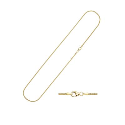 Goldkette JOBO "Schlangen-Kette", gold (gelbgold 333), Halsketten, Damen, Gelbgold 333, L: 45cm, 333 Gold 45 cm 1,6 mm