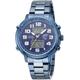 Funkchronograph ETT "Hunter, EGS-11445-32M" Armbanduhren blau Herren Solaruhren Armbanduhr, Herrenuhr, Stoppfunktion, Datum, Solar