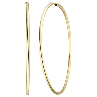 Paar Creolen JOBO Ohrringe Gr. Gelbgold 585, gelb (gelbgold 585) Damen 585 Gold 57 mm