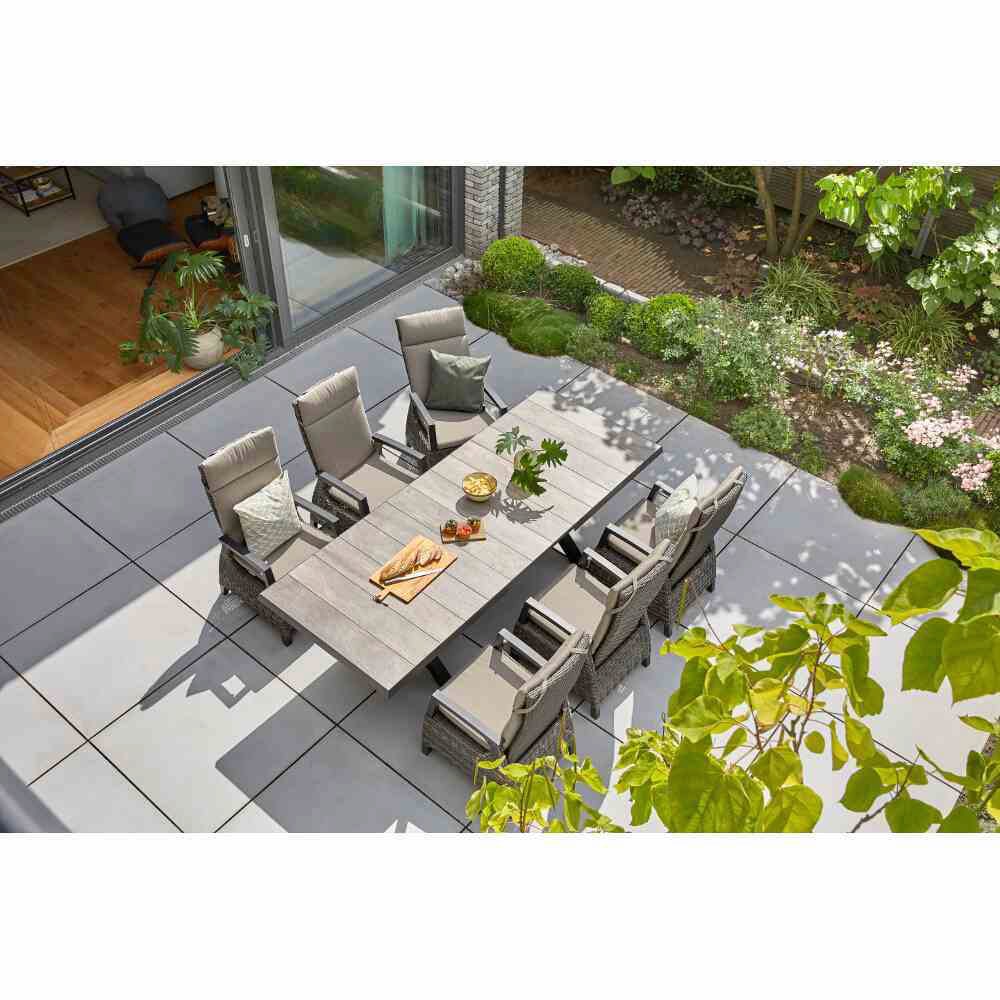 Garten-Essgruppe SIENA GARDEN "Corido", grau (anthrazit, grau, anthrazit), Aluminium, Sitzmöbel-Sets Image