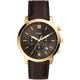 Chronograph FOSSIL "NEUTRA CHRONO, FS5763" Armbanduhren braun Herren Quarzuhren