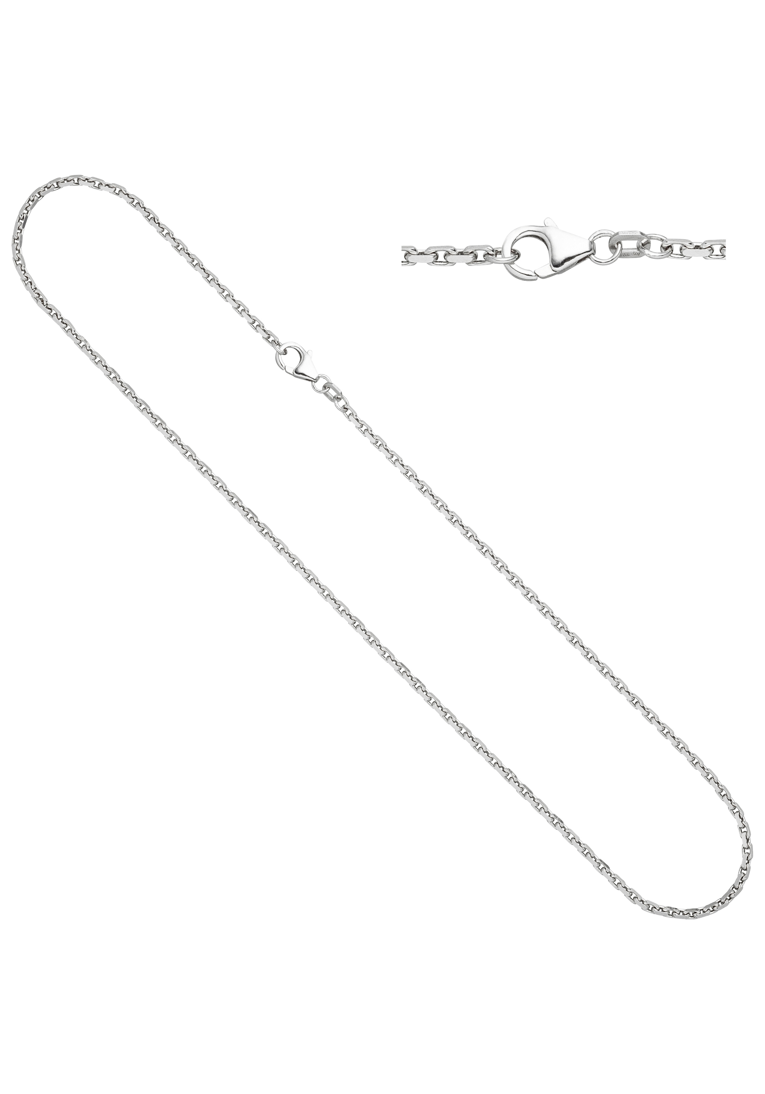 Silberkette JOBO, silber (silber 925), Halsketten, Damen, Silber 925 (Sterlingsilber), L: 50, Silberkette, Ankerkette 925 Silber 50 cm 2 mm