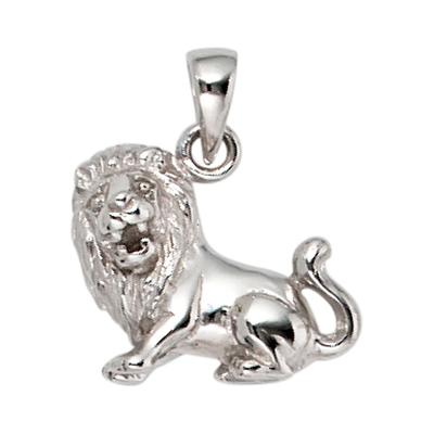 Sternzeichen-Anhänger JOBO "Sternzeichen Löwe", silber (silber 925), Schmuckanhänger, Damen, Silber 925 (Sterlingsilber), 925 Silber