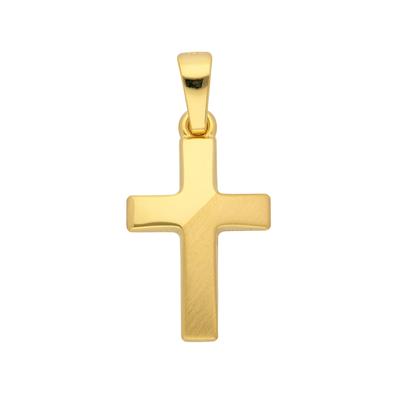 Ketten-Anhänger ADELIA´S "585 Gold Kreuz Anhänger", gold, Schmuckanhänger, Damen, Gold, Goldschmuck für Damen & Herren