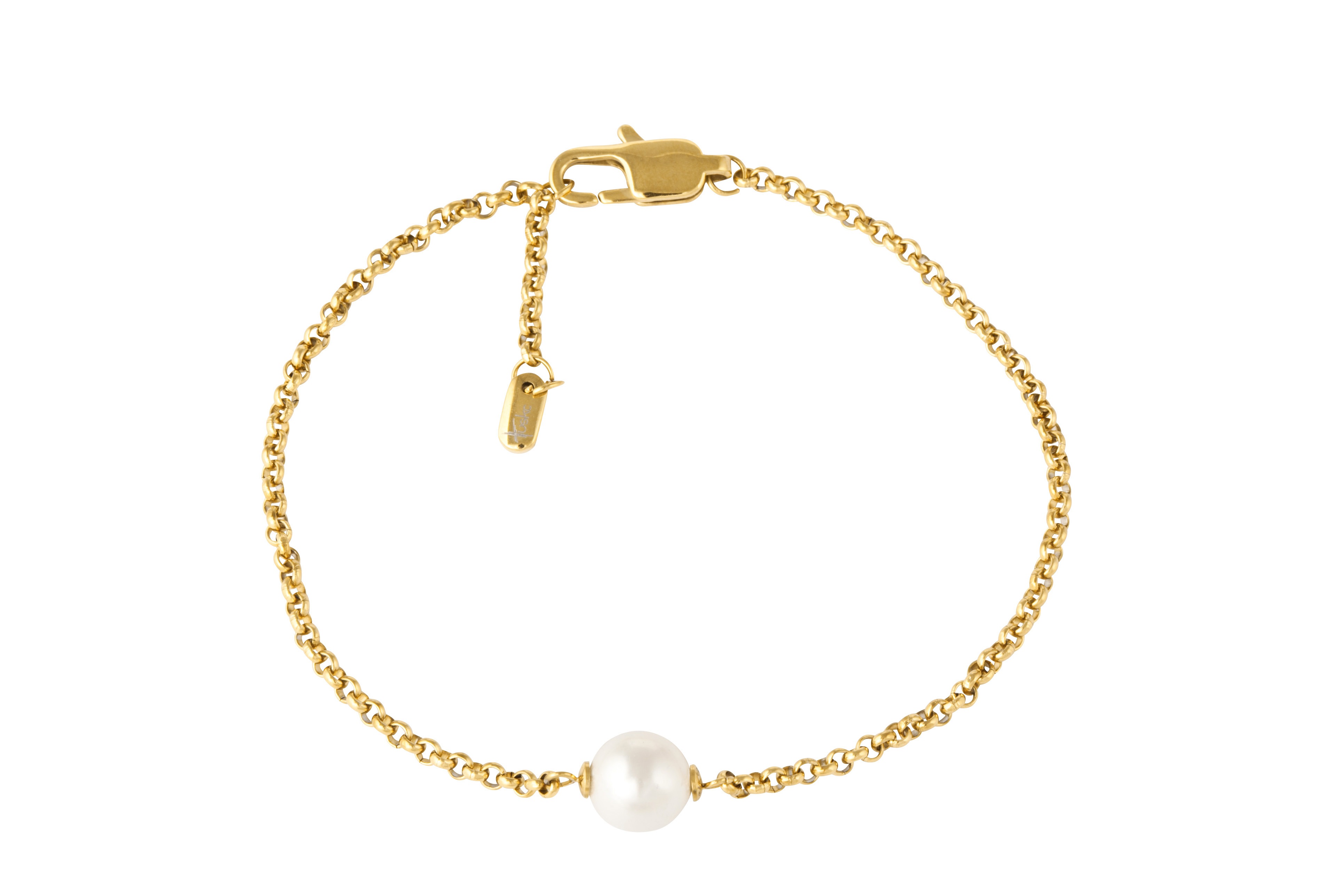 Edelstahlarmband VIVANCE "Perle", gold (goldfarben), Armbänder, Edelstahl Image