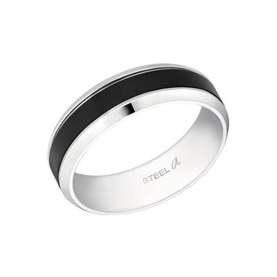 Fingerring AMOR "9027439/-453/-446/-460/-422" Gr. 62, silber (silberfarben), Fingerringe, Herren, 62, Edelstahl, 7mm Image