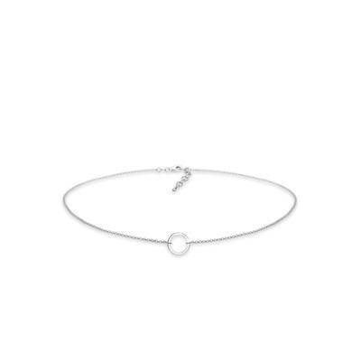 Collier ELLI "Choker Anhänger Kreis Rund 925 Silber", silber, Halsketten, Damen, 38, ohne Stein, Silber 925 (Sterlingsilber), L: 38cm Image