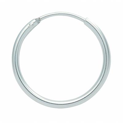 Paar Creolen ADELIA´S "Damen Silberschmuck 1 Paar 925 Silber Ohrringe / Creolen Ø 32 mm", silber, Ohrringe, Damen, Damen