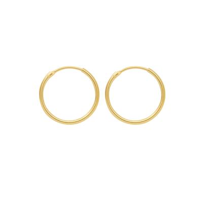 Paar Creolen ADELIA´S "585 Gold Ohrringe Creolen Ø 9 mm", gold, Ohrringe, Damen, Damen, Gelbgold 585, Goldschmuck für Da