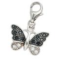 Charm Schmetterling JOBO "Anhänger Schmetterling" Charms silberfarben (silber 925) Damen Charms Anhänger