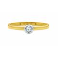 Goldring ADELIA´S "333 Gold Ring mit Zirkonia" Fingerringe Gr. 50, Gelbgold 333, goldfarben (gold) Damen Fingerringe