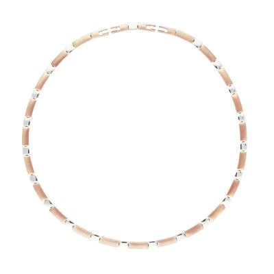 Gliederkette TITANIA "Titancollier", grau (titanfarben), Halsketten, Damen, Titan, bicolor Image