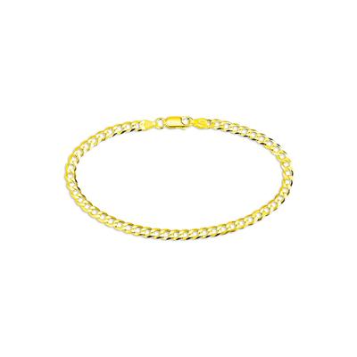 Armband BRUNO BANANI "Schmuck Geschenk Silber 925 Armschmuck Armkette Panzerkette" Gr. 21, gold (gelbgoldfarben), Armbänder, Herren, 21, Silber 925 (Sterlingsilber) Image