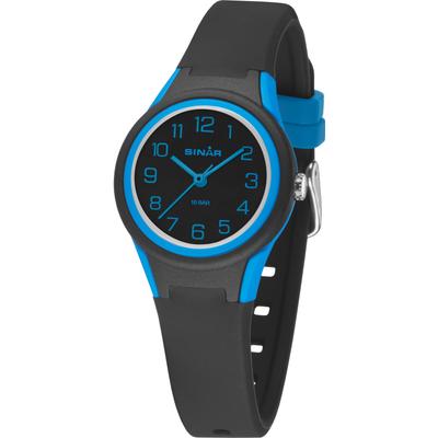 Quarzuhr SINAR, schwarz (schwarz, blau), Armbanduhren, Kinder, Armbanduhr,Kinderuhr Jungen,Mädchen,Geschenkidee, bis 10 bar wasserd. Image