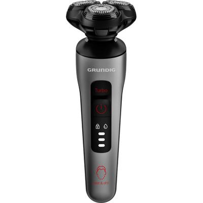 Elektrorasierer GRUNDIG "Herrenrasierer ProClub MS 8130", rot (dunkles mattchrom, rot), ElektrorasiererB:6,5cm H:17cm T:8cm, Kunststoff, B:6,5cm H:17cm T:8cm