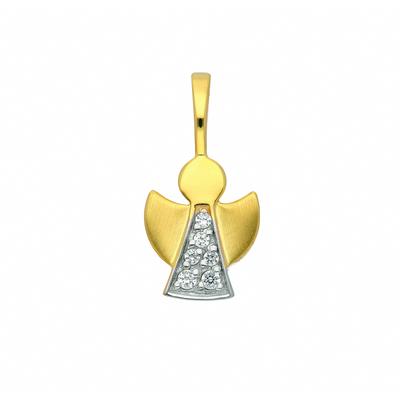 Ketten-Anhänger ADELIA´S "585 Gold Anhänger Engel mit Zirkonia", gold, Schmuckanhänger, Damen, Gold, mit Zirkonia Goldschmuck für Damen Image