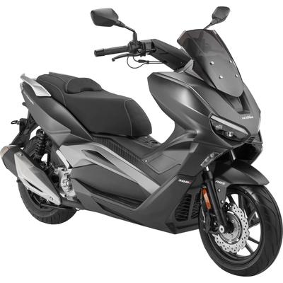 Motorrad LUXXON "Silvermax", grau (anthrazit, schwarz), Motorroller & Mofas, 120 km/h, B:755cm H:1130cm L:1930cm