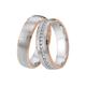 Trauring DOOSTI "Schmuck Geschenk Silber 925 Ehering Partnerring LIEBE" Fingerringe Gr. 62, mit Zirkonia, Silber 925 (Sterlingsilber), 5,5 mm, rosegold (silberfarben, roségoldfarben, kristallweiß) Trauringe