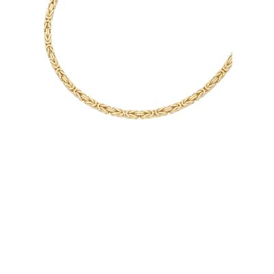 Kette ohne Anhänger FIRETTI "Schmuck Geschenk Silber 925 Halsschmuck Halskette Königskette" Halsketten Gr. 60, Silber 925 (Sterlingsilber), Breite: 4,1 mm, gelb (gelbgoldfarben>