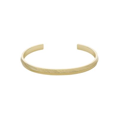 Armspange FOSSIL "Schmuck Geschenk Edelstahl Armschmuck SADIE", gold (gelbgoldfarben), Armbänder, Damen, Edelstahl, Armspange Image