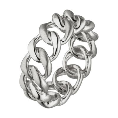 Fingerring JOBO "Kettenring" Gr. 64, silber (silber 925), Fingerringe, Damen, 64, Silber 925 (Sterlingsilber), 925 Silbe