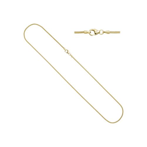 Goldkette JOBO, gold (gelbgold 333), Halsketten, Damen, Gelbgold 333, L: 45cm, Schlangenkette 333 Gold 45 cm 1,4 mm