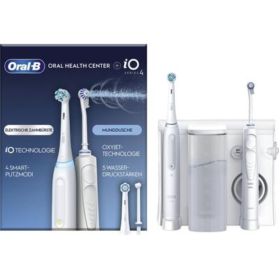 Munddusche ORAL-B "Oral Health Center" Mundduschen weiß mit iO Series 4 elektrische Zahnbürste