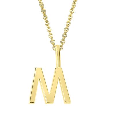 Ketten-Anhänger ONE ELEMENT "Buchstabe M Buchstaben Anhänger aus 333 Gelbgold", gold, Schmuckanhänger, Damen, M, Gelbgold 333-Gold, Gelbgold 333, Gold, Damen Gold Schmuck Buchstabe M Image