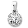 Ketten-Anhänger ONE ELEMENT "Zirkonia Anhänger aus 925 Silber", silber, Schmuckanhänger, Damen, mit Zirkonia, Silber 925 (Sterlingsilber), Damen Silber Schmuck