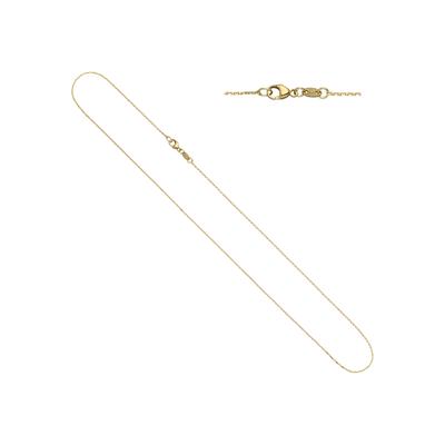 Goldkette JOBO, gelb (gelbgold 585), Halsketten, Damen, Gelbgold 585, L: 42cm, Ankerkette 585 Gold diamantiert 42 cm 0,6 mm Image