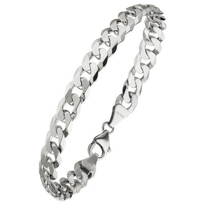 Armband JOBO, silber (silber 925), Armbänder, Damen, Silber 925 (Sterlingsilber), Panzerarmband 925 Silber 21 cm 7,7 mm Image